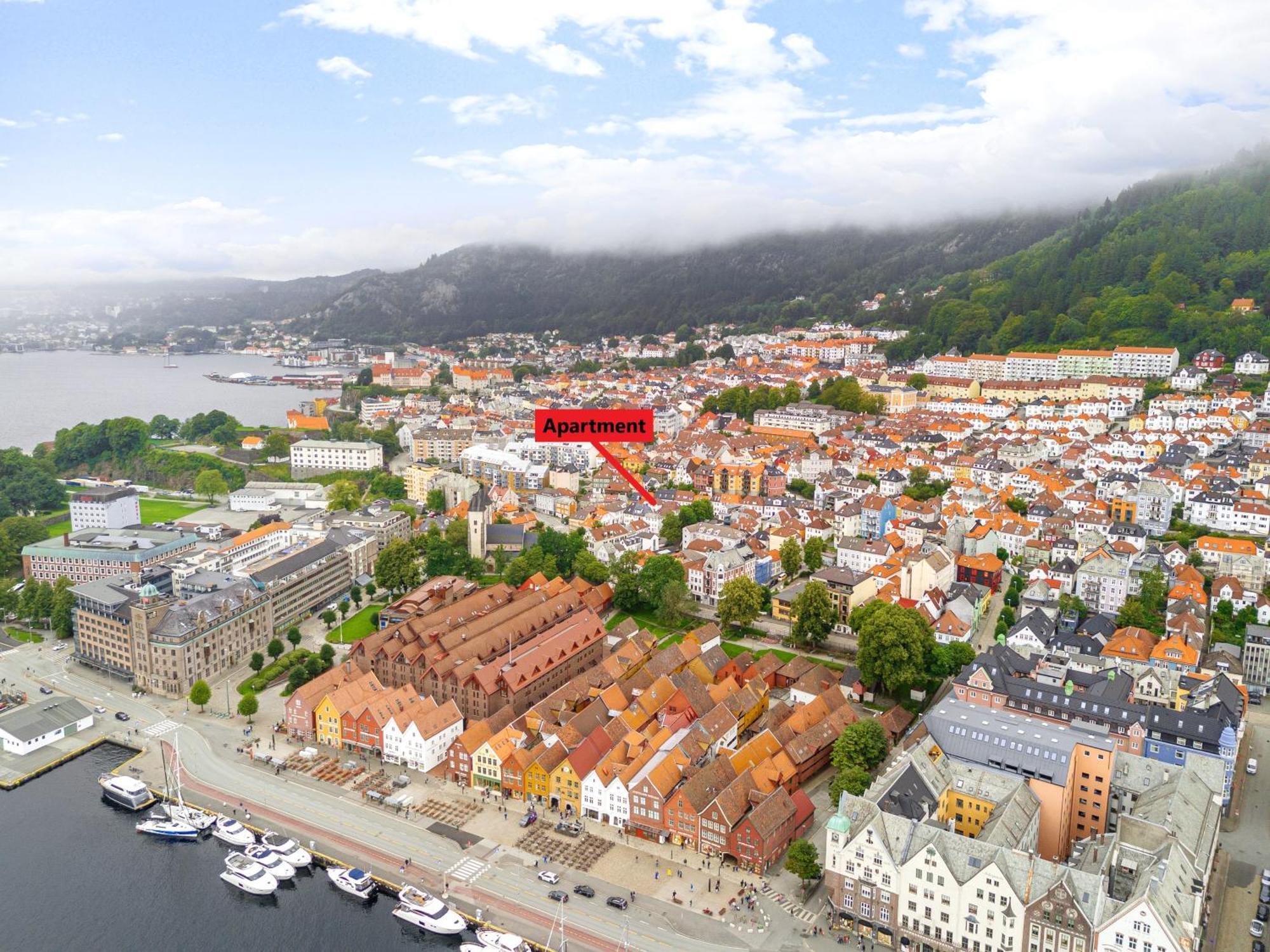 Apartmán View To Bryggen - Renovated Dec 24 - Historic Cobblestone Street Bergen Exteriér fotografie