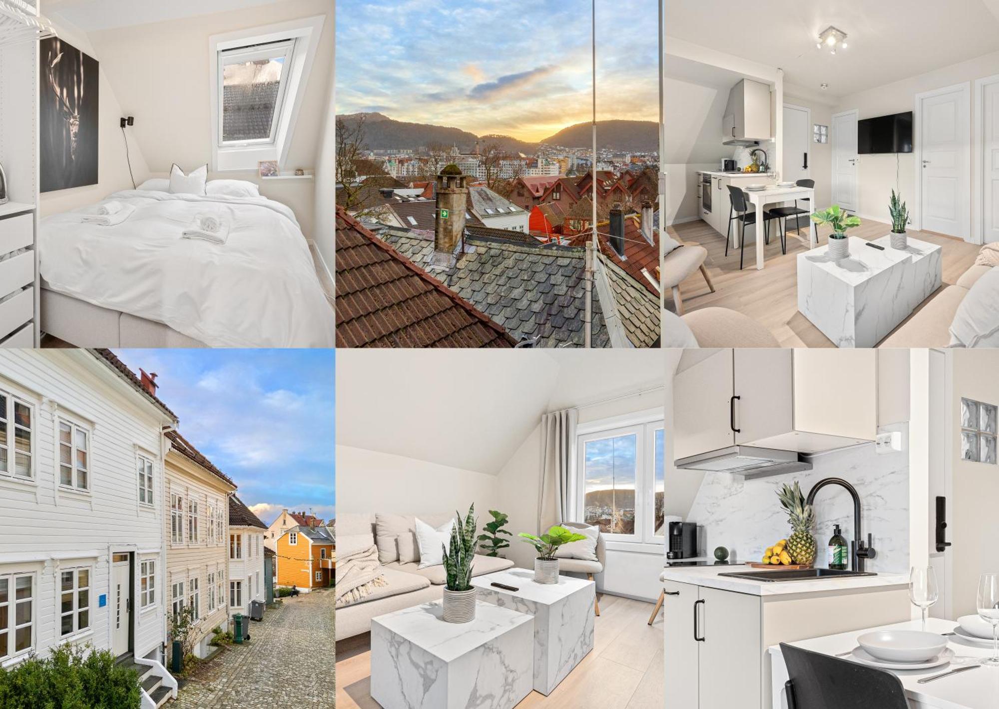 Apartmán View To Bryggen - Renovated Dec 24 - Historic Cobblestone Street Bergen Exteriér fotografie